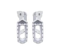 Moto Foot Pegs Footrest For Ducati For Desert X/For Rally 2022-2025 Rear Footrest Foot Pegs Motorcycle Aluminum Rear Passenger Footpeg Bracket Foot Peg(Silver No Cover)
