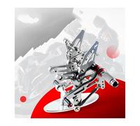 Moto Foot Pegs Footrest For KAWASAKI For ZX10R 2008-2010 Motorcycle Rearset Rear Footpeg Modified CNC Aluminum Alloy Rearset Footpeg(Grey)