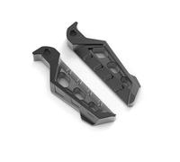 Moto Foot Pegs Footrest For NMAX155/XMAX300/NVX155/AERO R1/R3/MTO3 Accessories 2Pcs Motorcycle Aluminum Footrests Rear Foot Pegs Rear Pedals(Black)