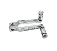 Moto Foot Pegs Footrest For Softail For FLST For Touring For Electra For Street For Glide For Road For King For FLHX For Trike Motorcycle Heel Toe Gear Shift Lever W Shift Peg(Chrome)