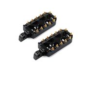 Moto Foot Pegs Footrest For Sportster 883 For XL For Dyna Fat For Street Bob Softail Fat Boy For MX Foot Pegs Footrest Gear Toe Shift Brake Pedals Shifter Pegs(Black gold set)
