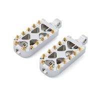 Moto Foot Pegs Footrest For Sportster 883 For XL For Dyna Fat For Street Bob Softail Fat Boy For MX Foot Pegs Footrest Gear Toe Shift Brake Pedals Shifter Pegs(Chrome foot pegs)