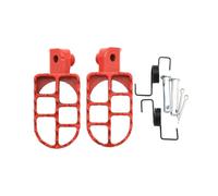 Moto Foot Pegs Footrest For XR50R For CRF50 For CRF70 For CRF80 For CRF100F For PW50 PW80 PW 50 80 Motocross Pegs Footrests Motorcycle Universal Pads(Red)