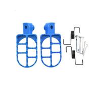 Moto Foot Pegs Footrest For XR50R For CRF50 For CRF70 For CRF80 For CRF100F For PW50 PW80 PW 50 80 Motocross Pegs Footrests Motorcycle Universal Pads(Blue)