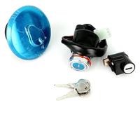 moto ignition lock kit For Suzuki For GN 125 For 125cc Motorcycle Ignition Switch 6 Wire Fuel Gas Tank Cap Cover Steering Lock Barrel 1 Set