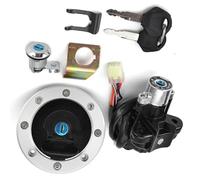 Moto Ignition Parts Compatible With Suzuki For GSX1400 2002 2003 2004 2005 2006 2007 Motorbike Ignition Switch Lock Gas Cap Cover Key Set Cover Accessories
