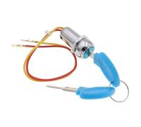 Moto Ignition Switch 2 Wire Ignition Switch Key For Electric Scooter Bike Ignition Coil Wire(Blue)
