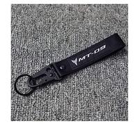 Moto Keychain For YAMAHA MT09 MT-09 FZ09 FZ-09 MT 09 FZ 09 Motorcycle Keyring Key Holder Nylon Fabric Stitching Souvenir Gift Motorbike Key Rings (Color : Black, Size1 : 1)