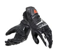 Dainese Ladies Carbon 4 Long leather Motorcycle Motorbike Gloves - Black / White