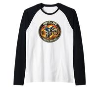 Moto Life Throttle Wide Open Dirt Bike Rider Graphic Raglan Baseball Tee