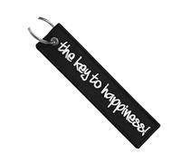 Moto Loot Keychain for Motorcycles, Scooters, Cars and Gifts, The Key to Happiness, Medium
