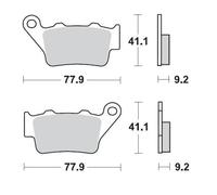 MOTO-MASTER BRAKE PAD CERAMIC HONDA, YAMAHA, BMW, KTM, TRIUMPH, DUCATI 403404
