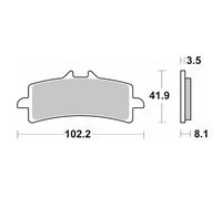 Moto-master Aprilia Rsv4 1000 09-13/rsv4 1000 11/rsv4 1000 Abs 13-14 Sintered Brake Pads