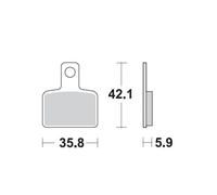 Moto-master Beta 099412 Sintered Brake Pads