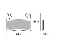 Brake Pads for BMW R 1250 GS EXCLUSIVE 2019 Front Organic Racing MotoMaster