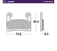 Brake Pads for BMW R 1250 GS EXCLUSIVE 2019 Front Organic Racing MotoMaster