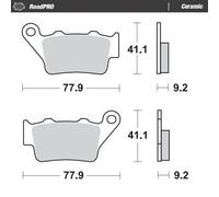 MOTO-MASTER BRAKE PAD CERAMIC HONDA, YAMAHA, BMW, KTM, TRIUMPH, DUCATI 403404