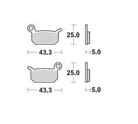 MOTO-MASTER BRAKE PAD OFFROAD SINTER PRO KTM, HUSQVARNA, COBRA MOTO 94711