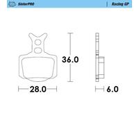 MOTO-MASTER BRAKE PAD RACING GP SINTERPRO KTM, HUSQVARNA, GAS GAS 82812