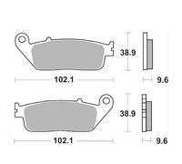 Moto-master Daelim Roadwin 125 04/vt 125 98/honda Cb 500 F 13-19 Ceramic Brake Pads