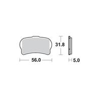 Moto-master Gasgas/honda/jotagas/trs 099512 Sintered Brake Pads