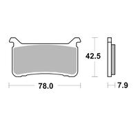 Moto-master Honda Cb 1000 R Abs 18-24/cb 1000 R+ Abs 19-20 Sintered Brake Pads
