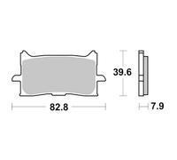 Moto-master Honda Cb 1000 Sp2 Abs 25-26/cb 125 R Abs 18-24/cb 300 R 18-19 Sintered Brake Pads