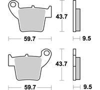 Moto-master Honda/tm Racing 094321 Sintered Brake Pads