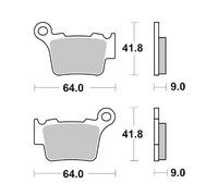 Moto-master Husqvarna Fs 450 15-26/sm 450 R 06-10/sm 510 R 06-10 Ceramic Brake Pads