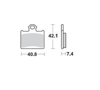 Moto-Master Rear Pro Racing Sintered Brake Pads For Ohvale GP-0 160 4 Speed 2017