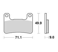 Moto-master Kawasaki H2 1000 Sx Abs 18-26/klz 1000 Abs 19-24 Sintered Brake Pads