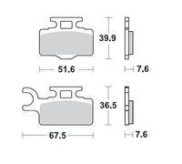 Offroad SinterPRO Brake Pads Racing ECE R90 Certified for Motocross and...