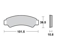 Moto-master Mm082421 Brake Pads