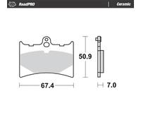 Moto-master Mm411104 Brake Pads