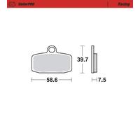 Moto-master Gasgas/husqvarna/ktm/sherco 097411 Sintered Brake Pads Black