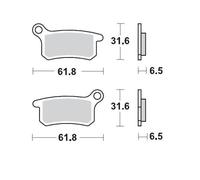 Moto Master Racing Brake Pads For Gas Gas MC65 2021 2022 Rear