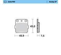 Moto-Master Racing GP 91412 SinterPRO Brake Pads