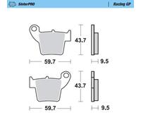 Moto-master Honda/tm Racing 094312 Sintered Brake Pads Black