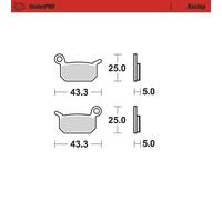 Moto-Master Rear Pro Racing Sintered Brake Pads For Cobra CX 50 Junior 2011-2017