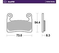 Brake Pads for BMW R 1250 GS EXCLUSIVE 2019 Front Organic Racing MotoMaster