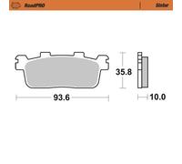 Moto-Master RoadPRO Sinter Scooter For Kymco Grand Dink 300 I 2006-2020 413303