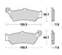 Moto-master Roadpro Sintered Rear Brake Pads