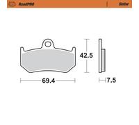 Moto-Master Sinder Brake Pad Rear For Victory Magnum 106 1988-2026 402602