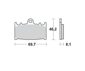 Moto-Master SinterPRO Offroad Brake Pads For Honda CRF 250 R 1991-2023 99912