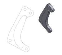 Moto-master Supermotard Racing 320 Mm Yamaha 211034 Brake Caliper Relocating Bracket