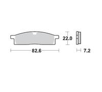 Moto-master Yamaha 091212 Sintered Brake Pads