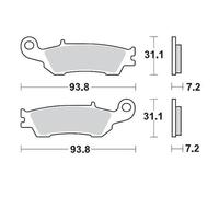 Moto-master Yamaha 094912 Sintered Brake Pads