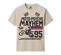 Moto Mayhem T-Shirt Honda Natural L