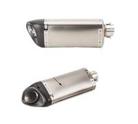 Moto Muffler 36-51Mm Universal Motorcycle 395Mm Real Carbon Fiber Exhaust Muffler Pipe Esape Slip On With Removable DB Killer Muffler Exhaust Pipe