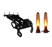 Moto number plate holder Compatible With MT-09 For SP 2021-2022 Motorcycle License Plate Frame Rear Tail Clean Mudguard Eliminator Kit Replacement(With Signal)